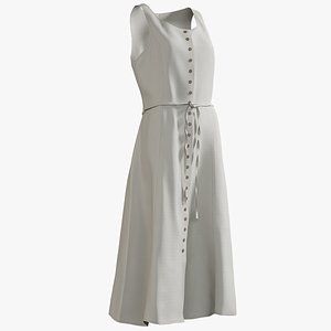 realistic dress 6 3D model