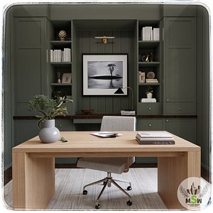 3D model Home Office Blender Scene