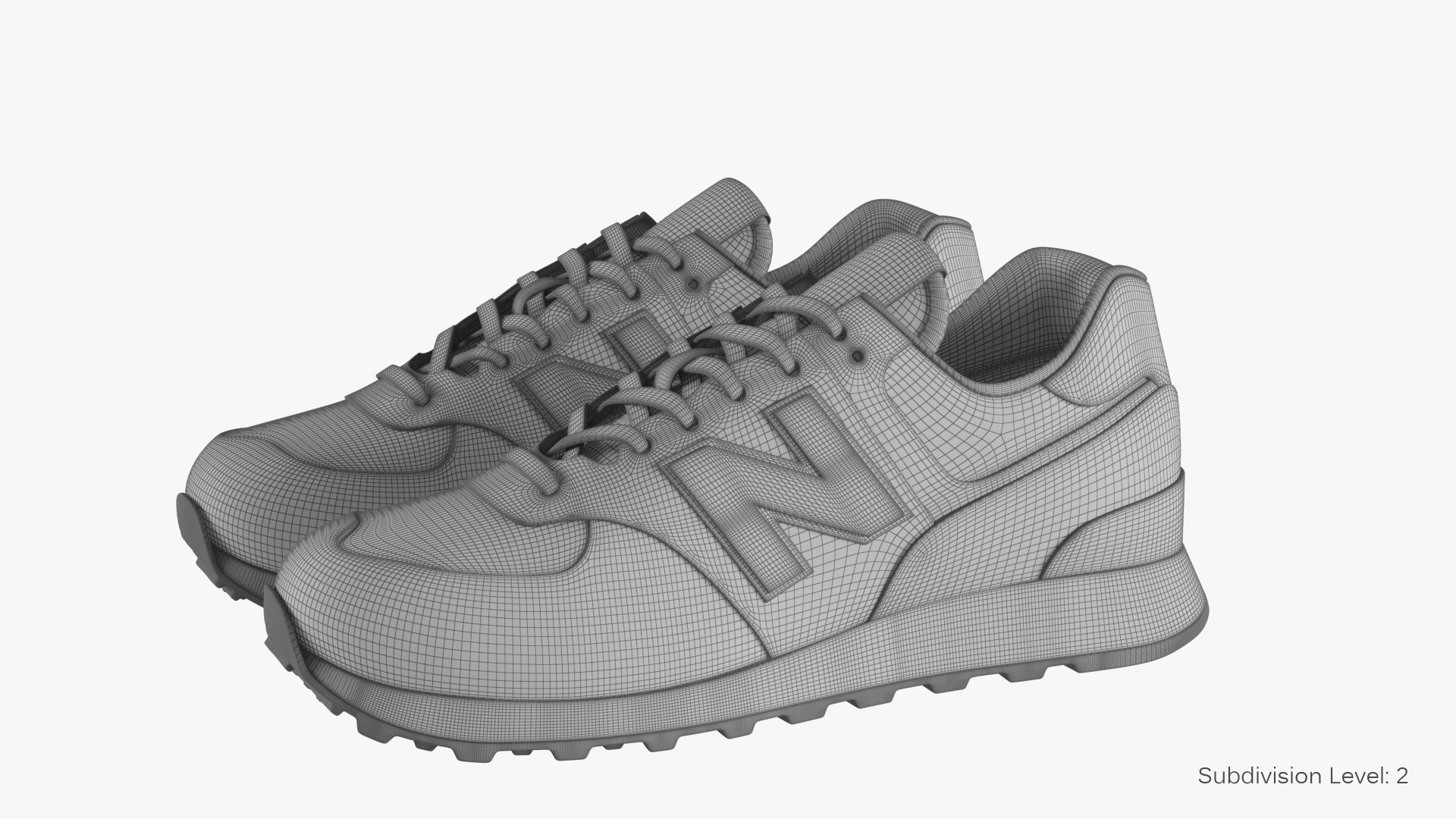 New Balance 574 Red 3D Model - TurboSquid 1856306