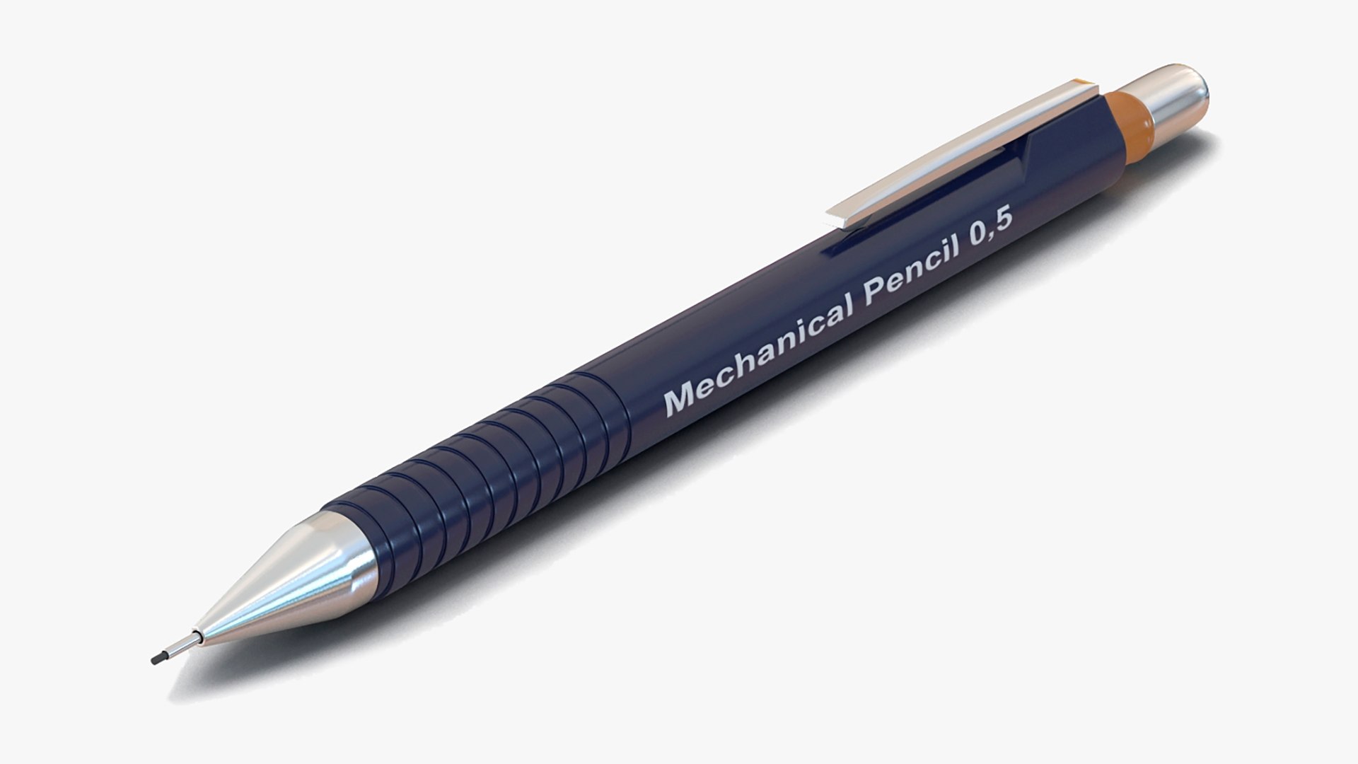 Pencil Case with Office Supplies  Collection 3D model preview