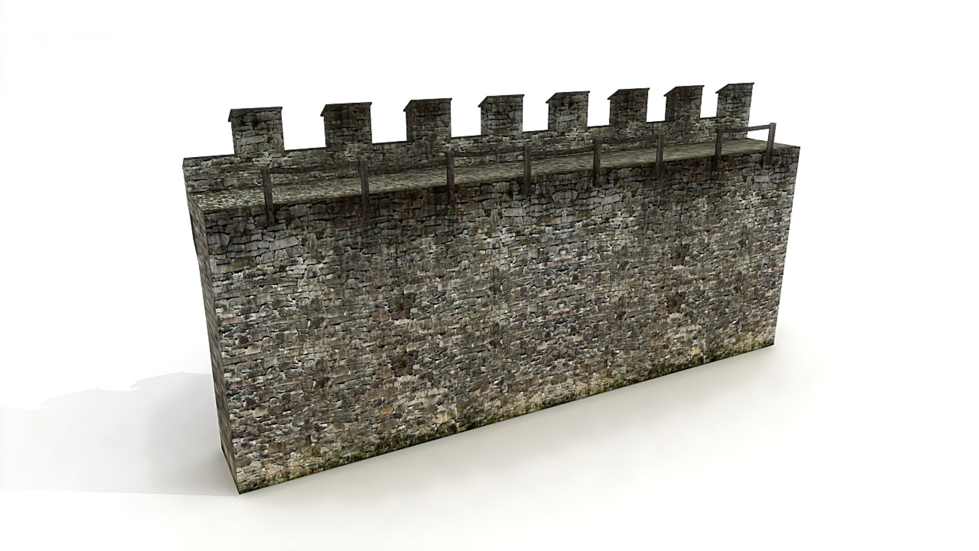 Castle Wall 3d Max