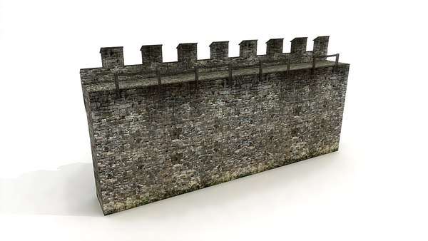 castle wall 3d max