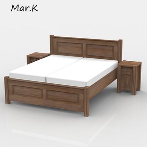 bed 3d obj