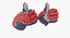 hockey gloves thumb pose 3D model