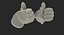 hockey gloves thumb pose 3D model