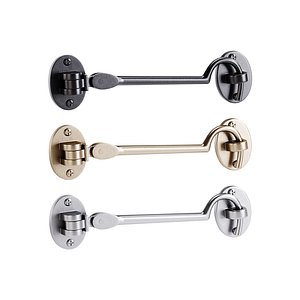 3D Oil Rubbed Bronze Finish Solid Brass Swivel Pivot Style Cabin Eyelet Latches model