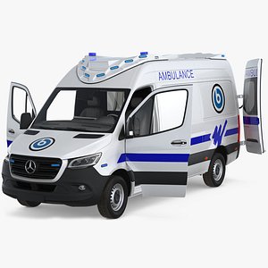mercedes benz sprinter ambulance 3D