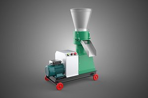 3D COMPACT WHEELED ELECTRIC PELLET PRESS MILLING PELLETING MACHINE