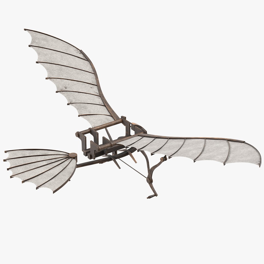 フライトＵＰ 3D Model Leonardo Da Vinci Glider - TurboSquid 1539875