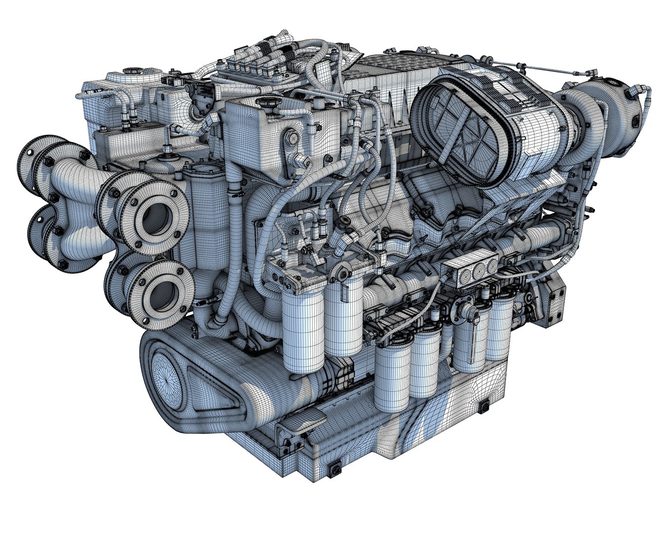 3D Model Marine Propulsion Engine - TurboSquid 1236725