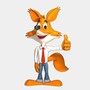 Fox in jeans