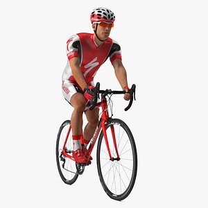 3D model Specialized Road Cyclist Rigged