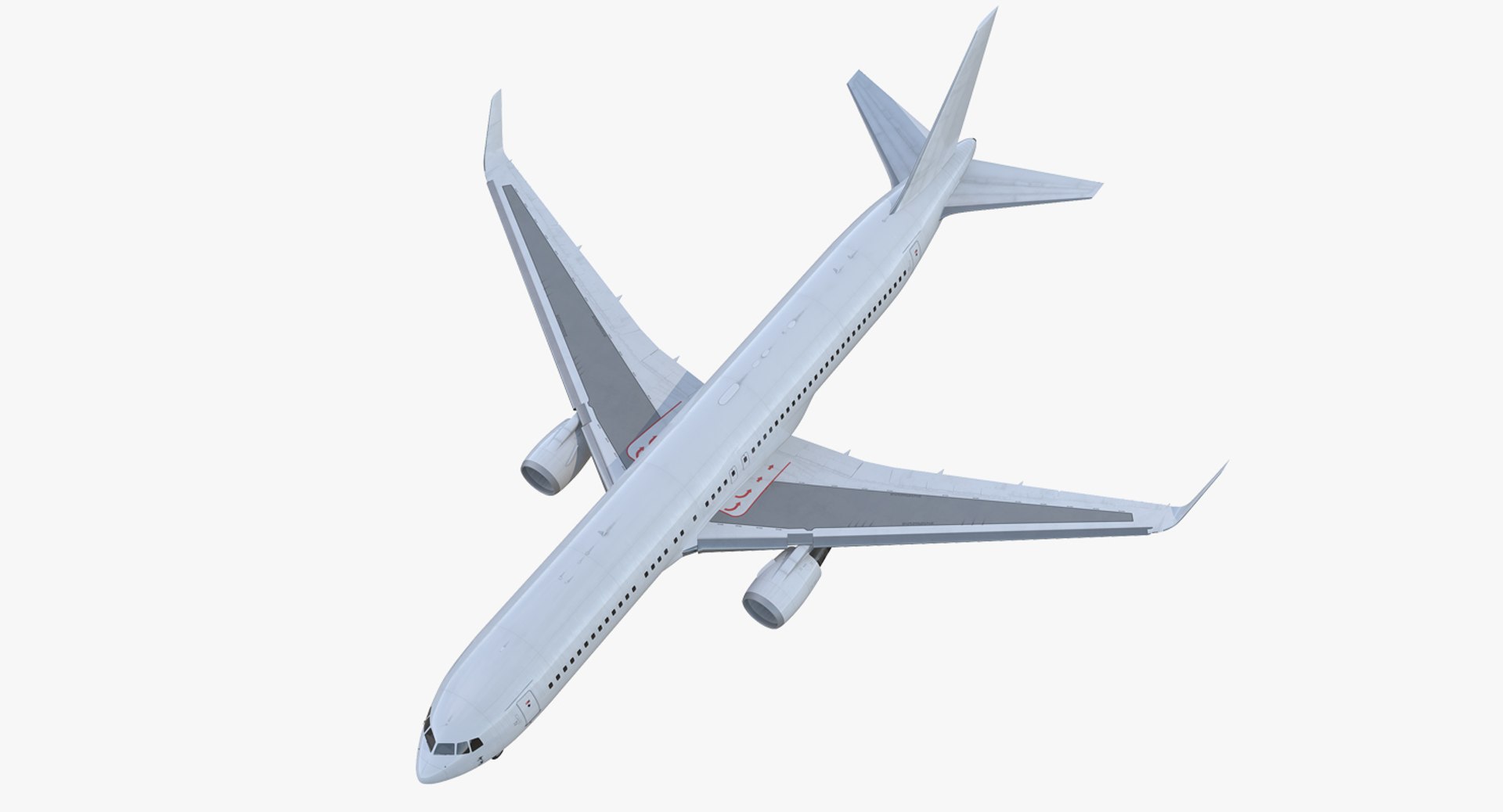 Boeing 767-300ER Generic Rigged 3D Model 3D model preview