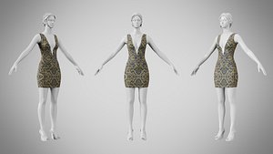 Dress 34 Royal Baroque Brocade v2