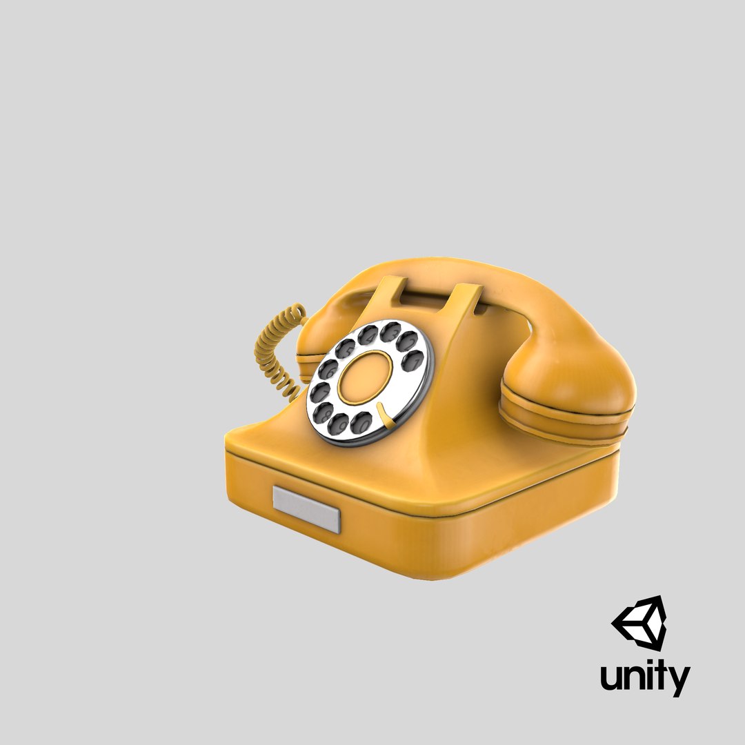 3D retro telephone model - TurboSquid 1360368
