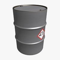 Game Ready Metal barrel - Corrosion - Basic
