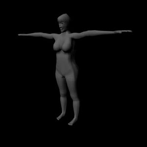 free female 3d model