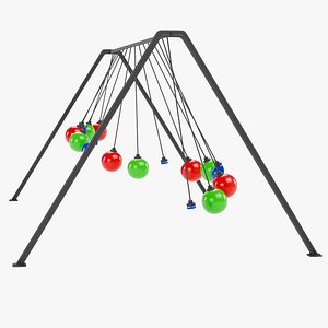 Pendulums ANIMATED 3D model