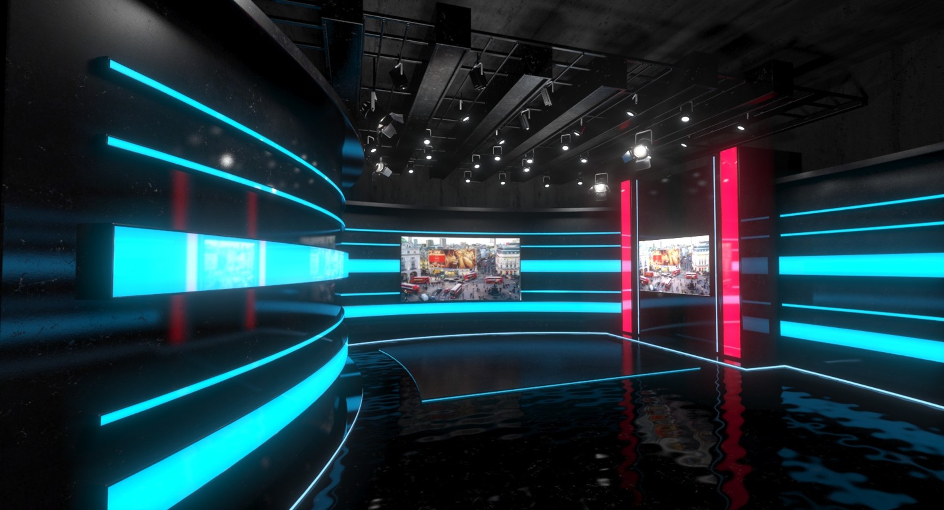 Virtual Set Studio 3D Model - TurboSquid 1403297
