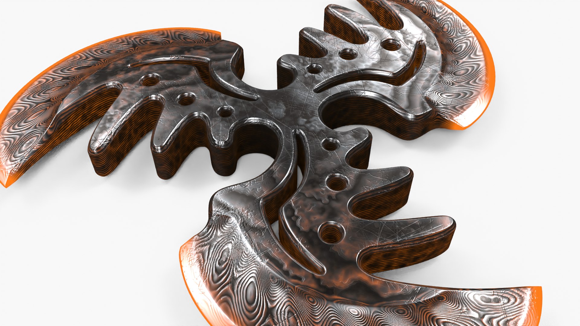 3D Throwing Star II M II Em Model - TurboSquid 1982619