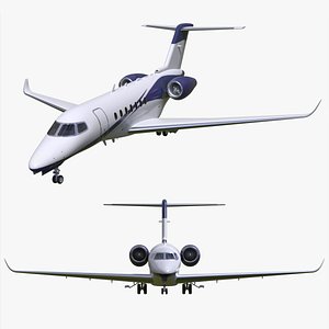 Aircraft Cessna Citation Longitude 3D model