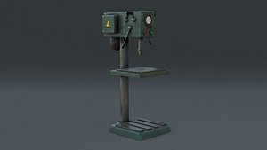 3D Machine 01 Weathered model