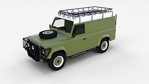 3d land rover defender 110 model