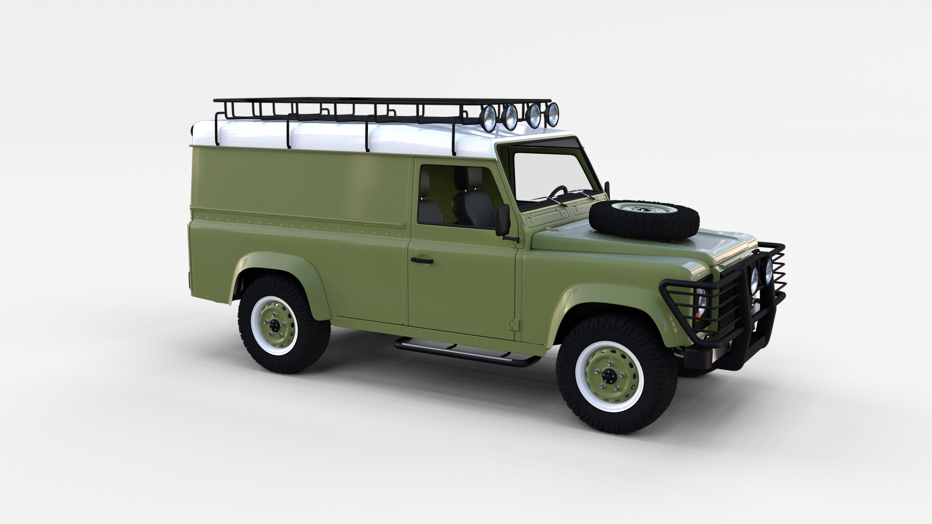 3d land rover defender 110 model