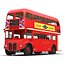 3d model london bus taxi vehicle