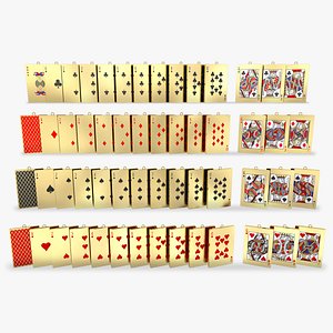 Playing Card Pendants Set