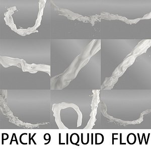 3d liquid flow pack model