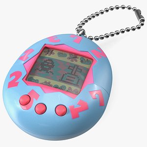 Retro Tamagotchi Bandai Pink-Blue model