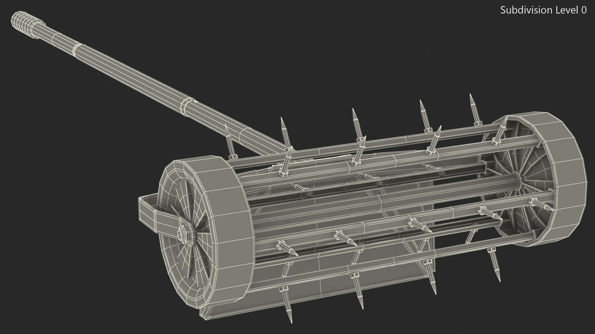 lawn spike aerator roller 3D model https://p.turbosquid.com/ts-thumb/Zy/CIcg7O/C7GMQL58/lawnspikeaeratorrollermb3dmodel021/jpg/1608579152/1920x1080/fit_q87/bd15a4b282a6d93a290f3763698925a1a2658efb/lawnspikeaeratorrollermb3dmodel021.jpg
