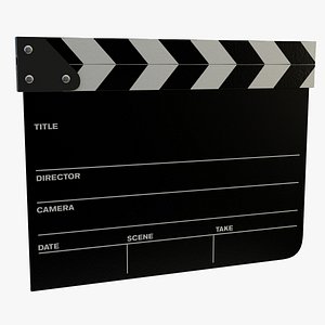 3d film clapper