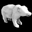 low poly bear