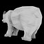 low poly bear