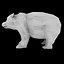 low poly bear