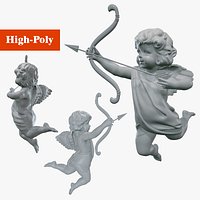 cupid angel of a Valentine Day angel sculpture not for printing