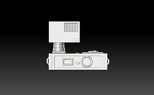 3d old fashioned camera
