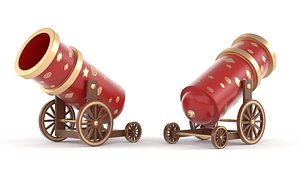 Circus Cannon 3D model
