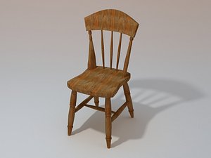3d old chair