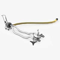 Plymovent Adjustable Garage Exhaust System Rigged for Cinema 4D