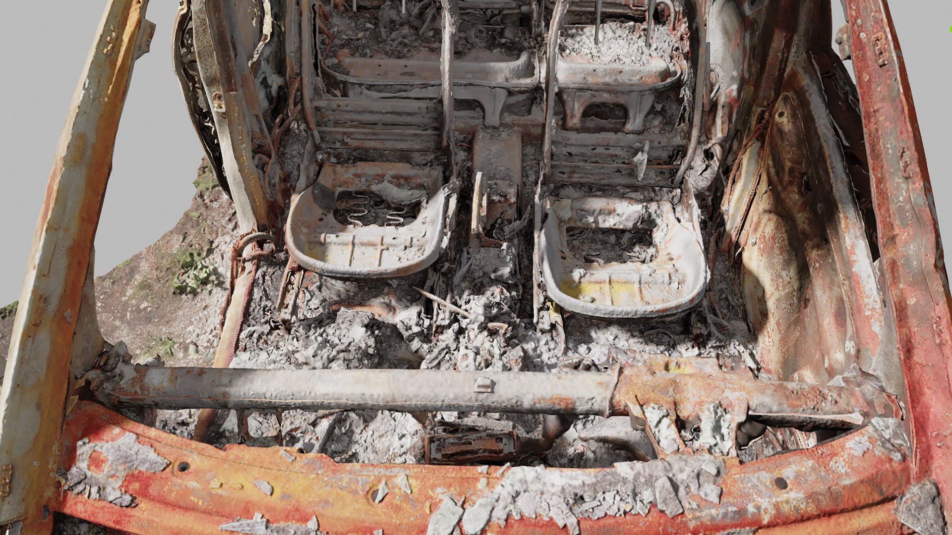 3D Burned Destroyed Car Scanned PBR Model - TurboSquid 1846280