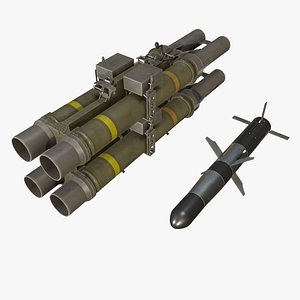 3D Missile Launcher BGM-71D TOW-2 X4