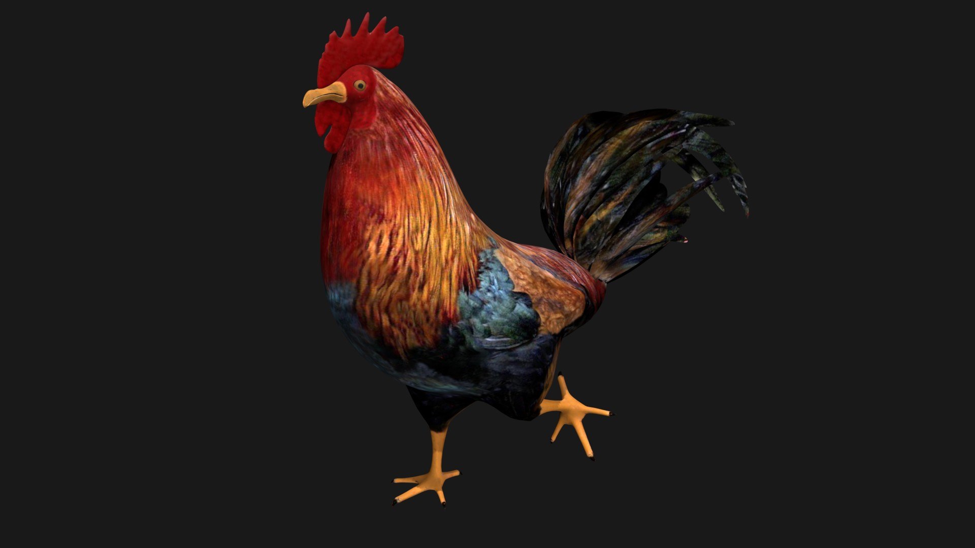 3D Model Hen Rigged - TurboSquid 1664252