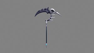 3D Cartoon iron sickle - grim Reaper model