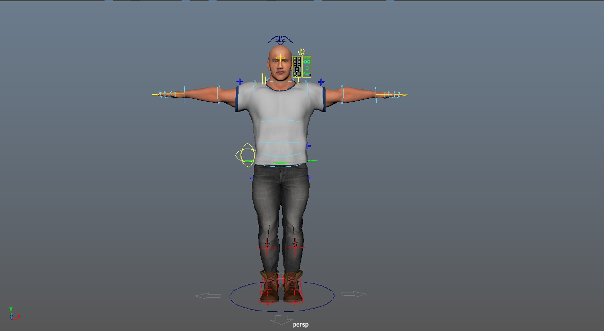 Dwayne Johnson RIG 3D Model - TurboSquid 2343733