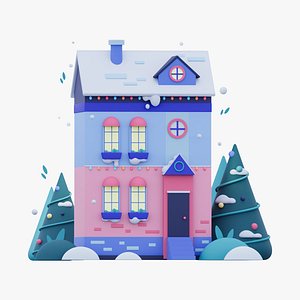 christmas house - New year decoration