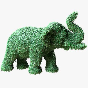 Elephant Topiary Garden Sculptures