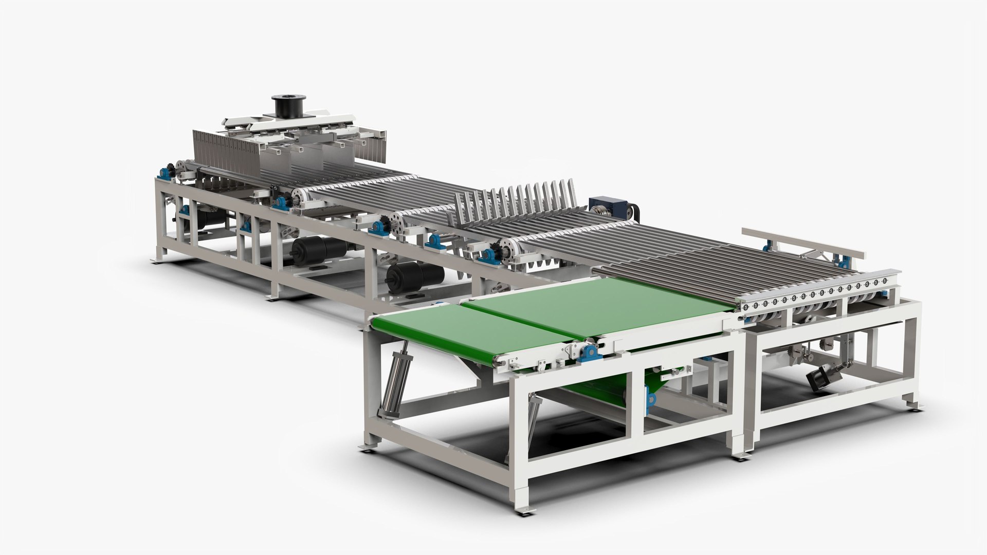 3D Automatic Coding Billet Turning and Marshalling Machine model ...